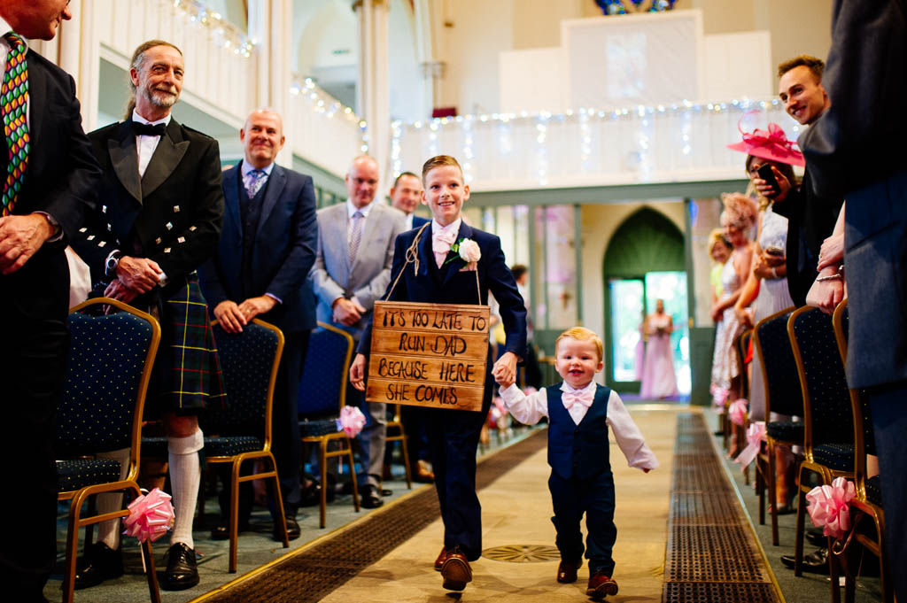 Wedding ceremony at Christ Church Doncaster