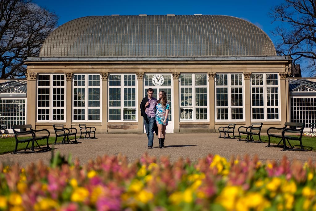 Engagement photography Sheffield Botanical Gardens