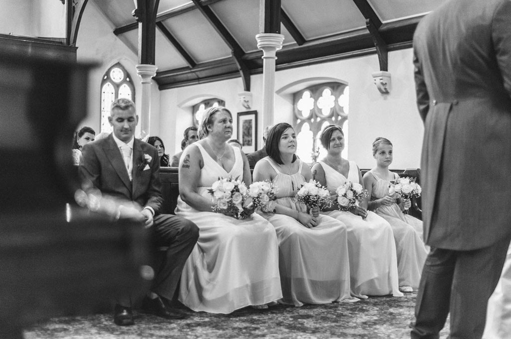 Bridesmaids during a wedding ceremony in Epworth