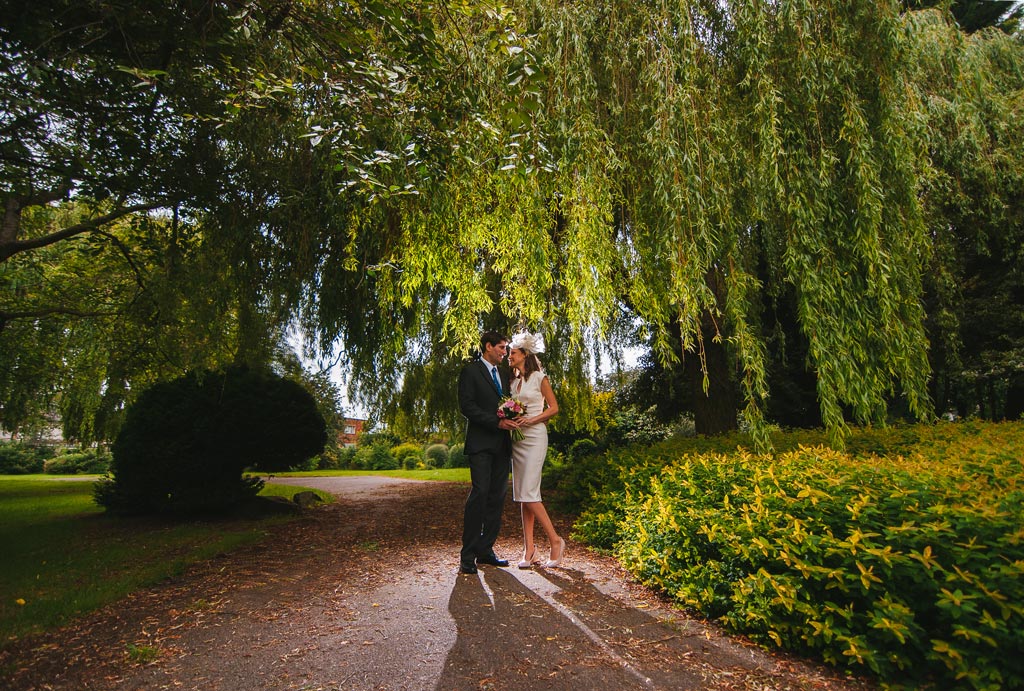 Married couple in a park in Doncaster