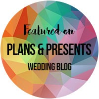 Photographer featured on Plans and Presents wedding blog