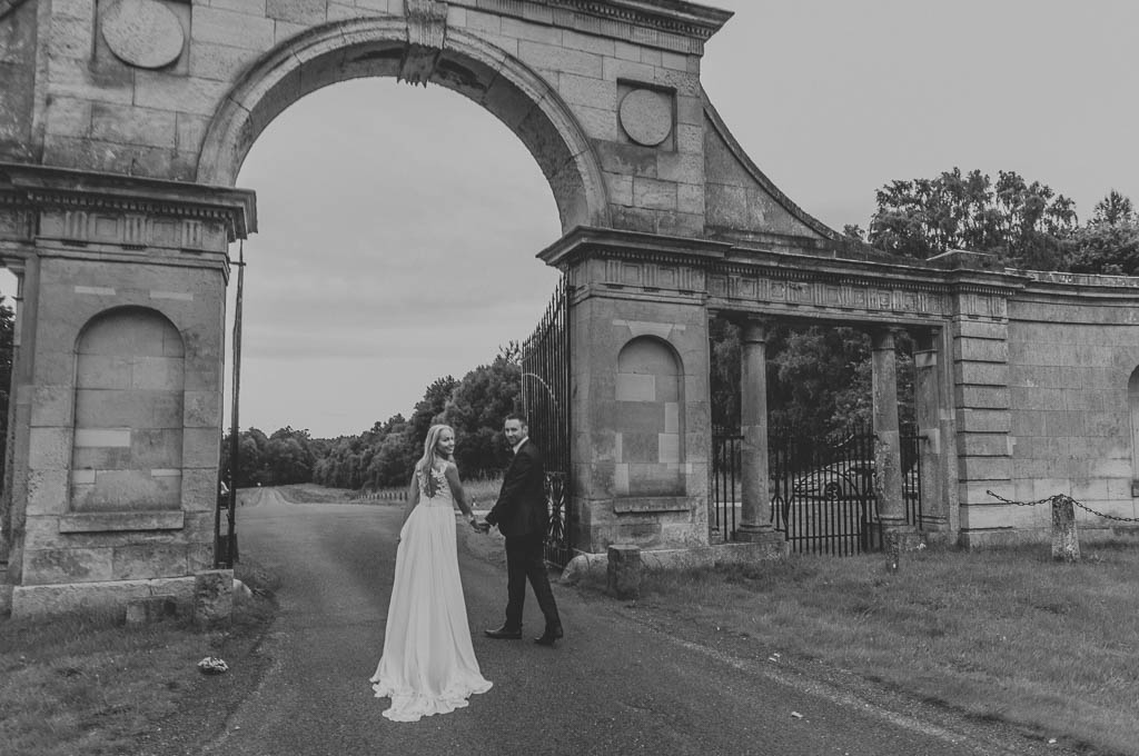 Bride and groom at Clumber Park