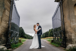 Bride and Groom at their Clumber Park Wedding