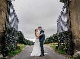 Bride and Groom at their Clumber Park Wedding