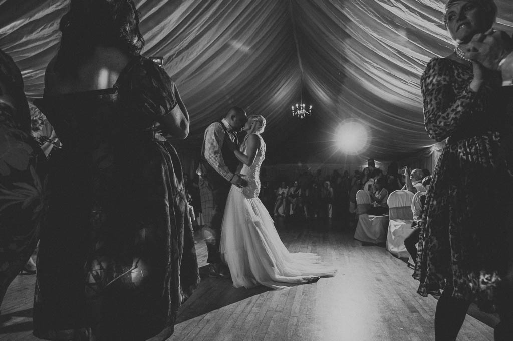 First dance at a wedding in Ashover
