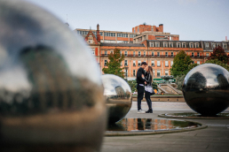 Engagement photos in Sheffield city centre