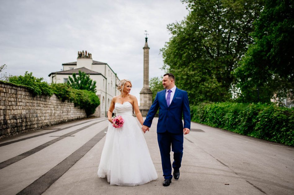 Newlywed couple at Doncaster Register Office