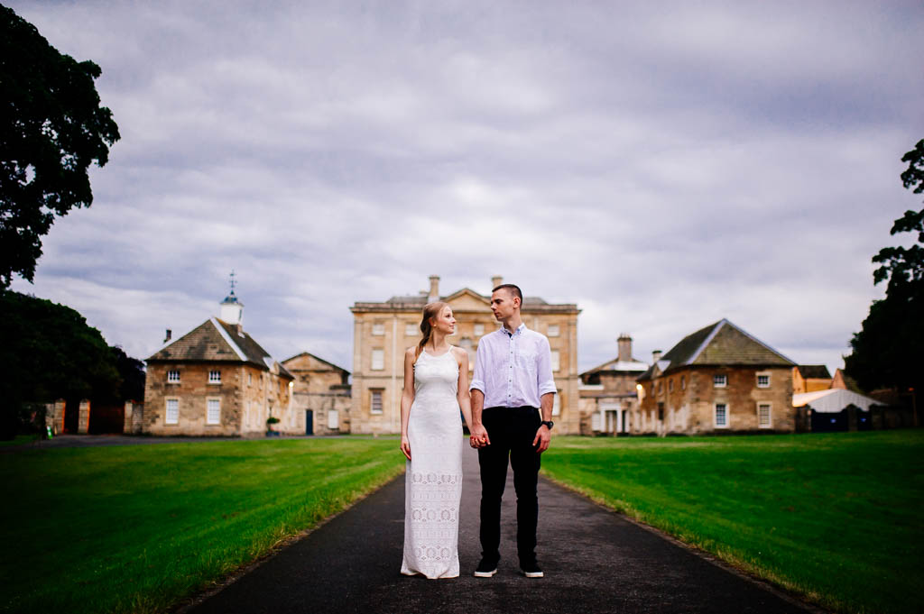 Engagement shoot at Cusworth Hall in Doncaster