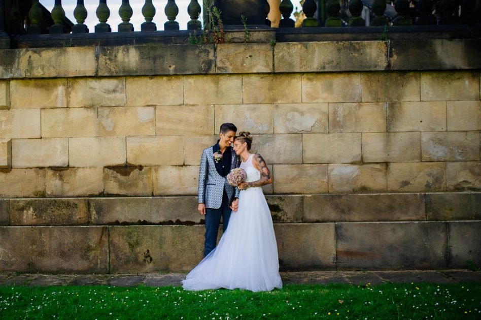 Lesbian wedding at wentworth Woodhouse in Rotherham