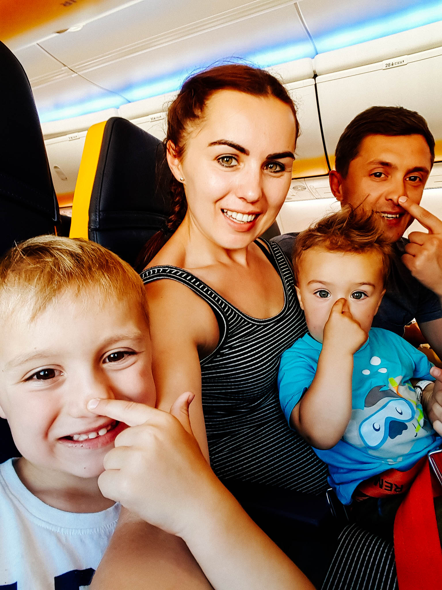 Michal and Monika travelling with their two sons