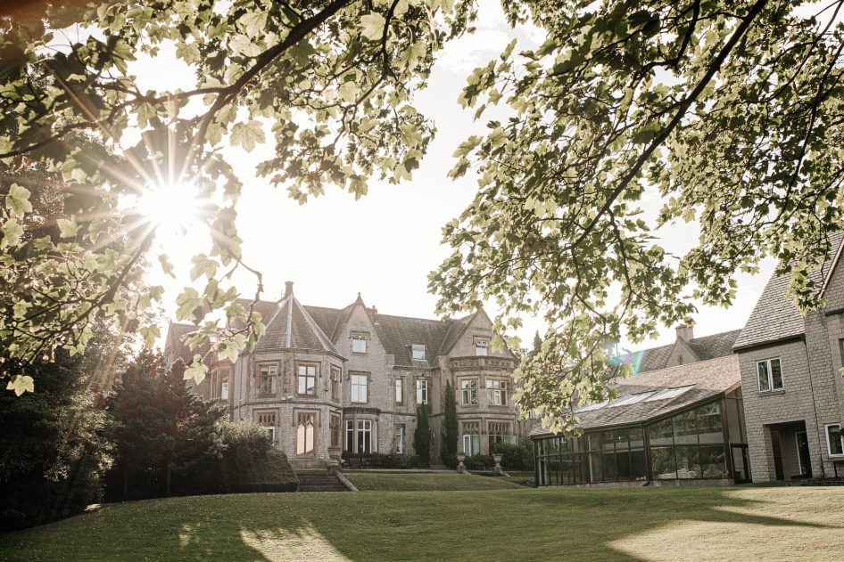 The Mercure Sheffield Kenwood Hall and Spa wedding venue on a sunny day.